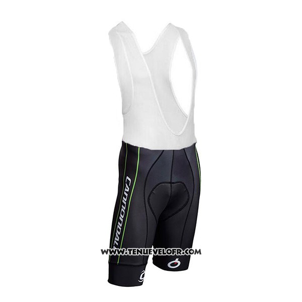 2017 Maillot Ciclismo Cannondale Vert et Noir Manches Courtes et Cuissard